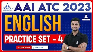 AAI ATC New Vacancy 2023 | AAI ATC English Classes by Shanu Sir | Practice Set 4