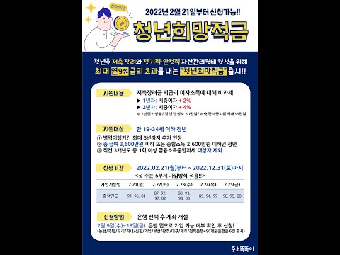 청년희망적금 최대 연9 금리혜택 무조건 신청하세요 