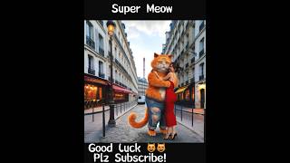 Did Super  Meow Cross the Line?  What Would You Do? #funny #cat #rose #love #relationship #shorts