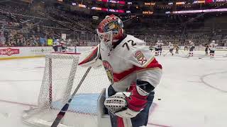 Sergei Bobrovsky & Anthony Stolarz WarmUps