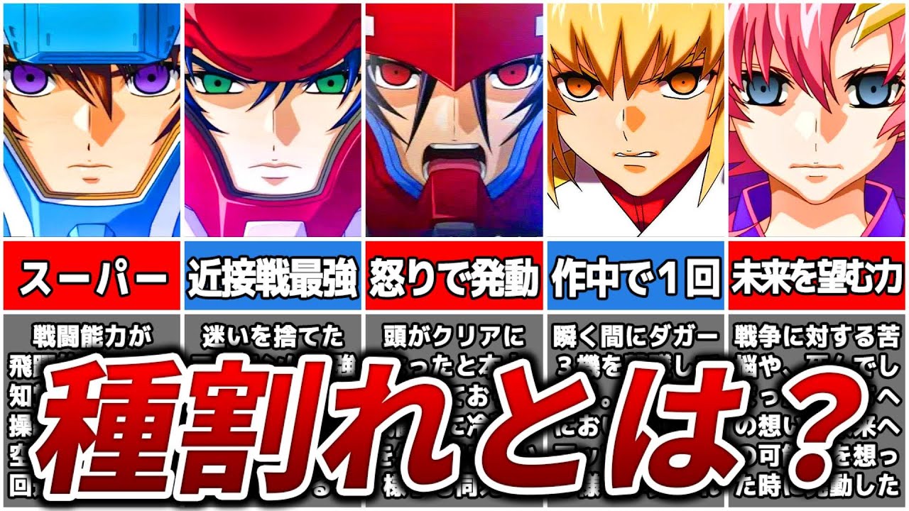 種割れって結局なんなの 種割れとseedの発動の違いについて ガンダムseed Destiny ゆっくり解説 Youtube 種割れって結局なんなの 種割れとseedの発動の違いについて ガンダムseed Destiny ゆっくり解説 Youtube