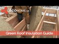 Green Roof Insulation Installation - EcoHome LEED Platinum v4 House  - Ontario Canada