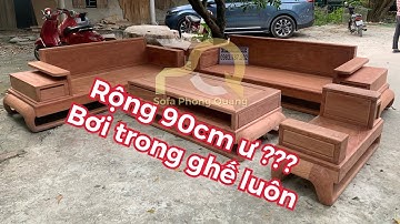Lên mộc cho chú Bầu ở Hải Dương bộ Sofa Đùi Gà VIP hàng đặt theo yêu cầu riêng của gia đình chú