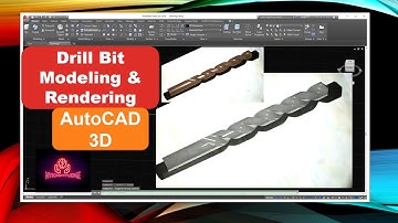 AutoCAD 3D | Drill Bit modeling | Rendering | AutoCAD 2020