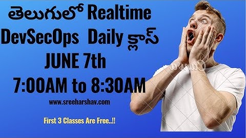 (తెలుగులో)New DevSecOps Daily Training JUNE 7th 7AM to 8:30AM-TERRAFORM-DOCKER-JENKINS-AZURE-DEVOPS