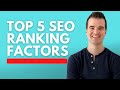 5 SEO Success (Ranking) Factors