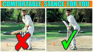 How to Take Perfect Batting Stance In Cricket !! Best Stance for Batting🥰