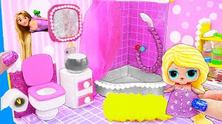МИНИ Ванная Семейки Рапунцель Куклы ЛОЛ Сюрприз! Мультик LOL Surprise toy DIY Miniature Dollhouse МИНИ Ванная Семейки Рапунцель Куклы ЛОЛ Сюрприз! Мультик LOL Surprise toy DIY Miniature Dollhouse