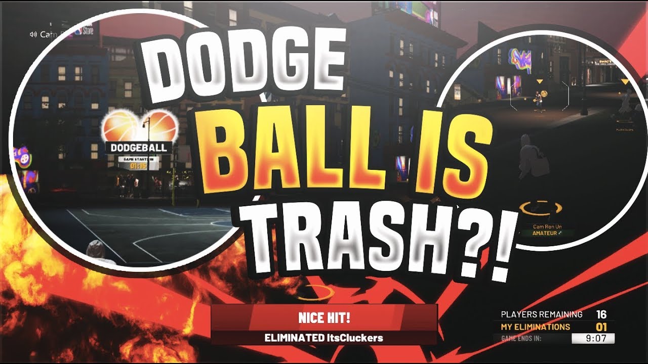 NBA 2K19 FIRST DODGBALL GAME!! ITS TRASH? - YouTube