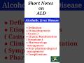 Alcoholic Liver Disease notes | Stages, Causes &amp; Treatment | Quick Revision for Pharmacy &amp; Nursing