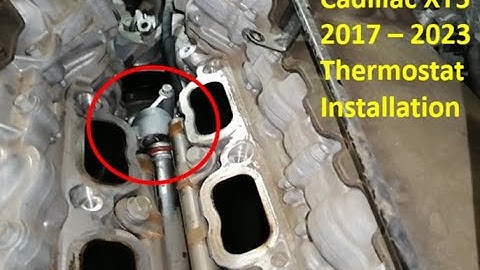 Cadillac XT5 3.6 L Engine Coolant thermostat installation