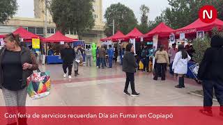 Con feria de servicios recuerdan Día sin Fumar en Copiapó