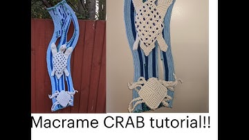How to make Macrame 4D Crab!!