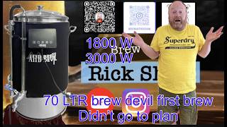 BREWDEVIL 70 LTR WIFI FIRST BREWDAY I LEARNED SOME STUFF