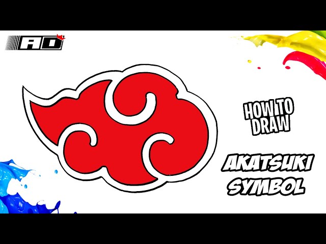 Como Desenhar o Logo Da AKATSUKI