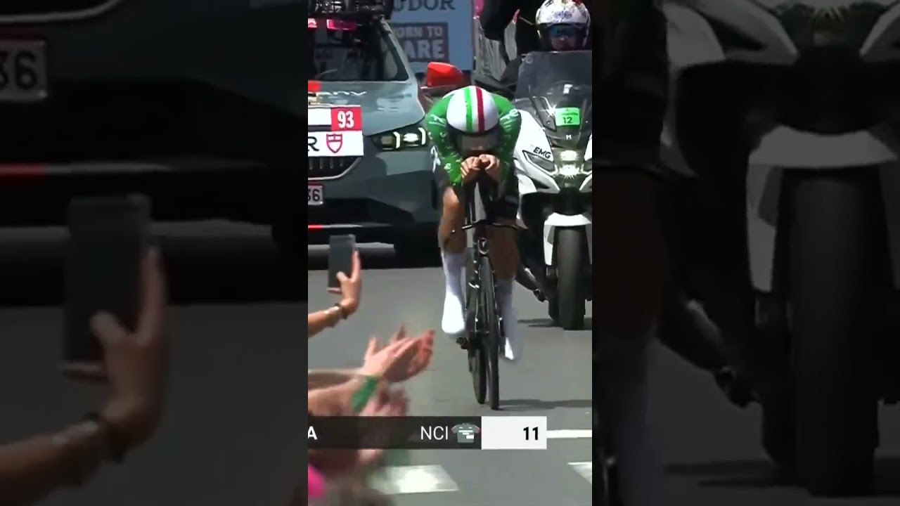 Il Tricolore takes off! ๐ฎ๐นโ๏ธ Filippo Ganna gets his TT effort underway in the Giro ๐ช