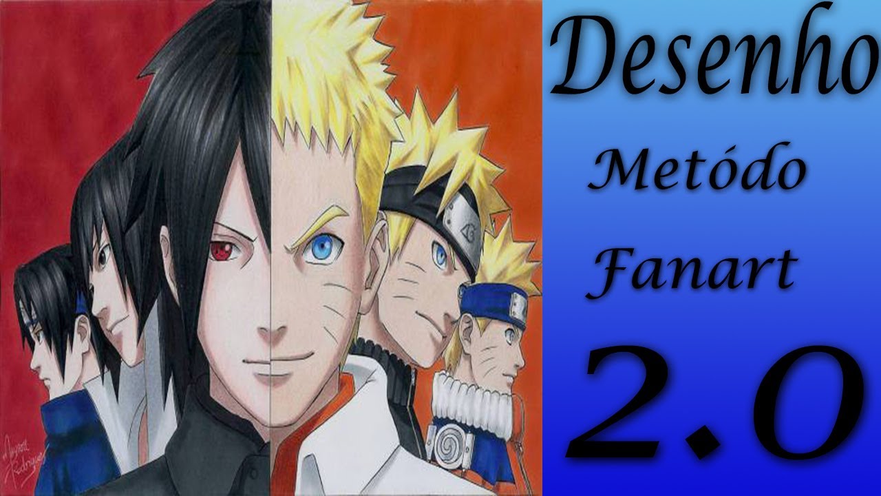 METODO FAN ART 2.0 FUNCIONA MESMO? DESENHANDO O NARUTO REALISTA MÉTODO