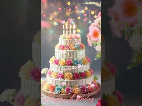Happy birthday to you song 💖 flower deco Heart #happybirthday #birthdaycake #birthdaysong #생일