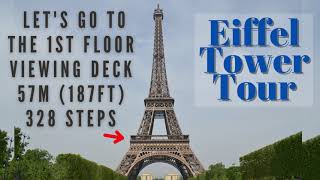 1st Floor of Eiffel Tower, Paris. What can you see on the 1st floor viewing deck ? #travel #paris