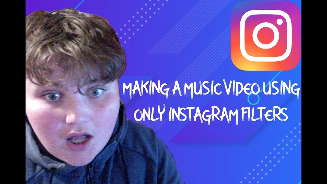 MAKING A MUSIC VIDEO USING ONLY INSTAGRAM FILTERS!🥶