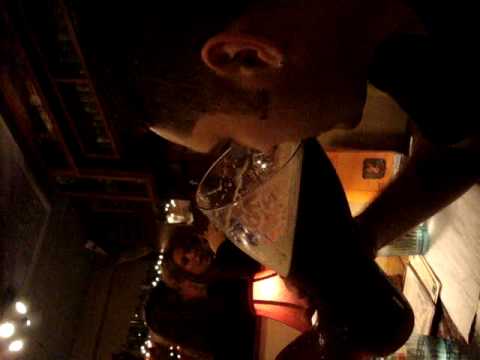 Drinking Das Boot at German Restaurant