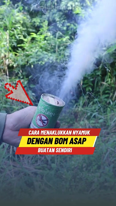 Pria ini membuat bom asap anti nyamuk-nya sendiri 😶