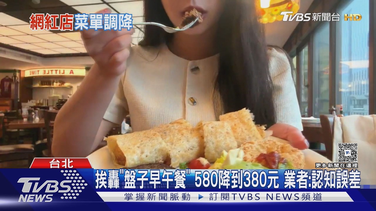 挨轟「盤子早午餐」580降到380元 業者:認知誤差｜TVBS新聞 @TVBSNEWS01