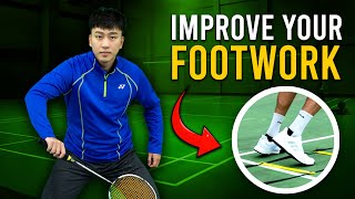 5 Minute FASTER FOOTWORK Home Workout (badminton)