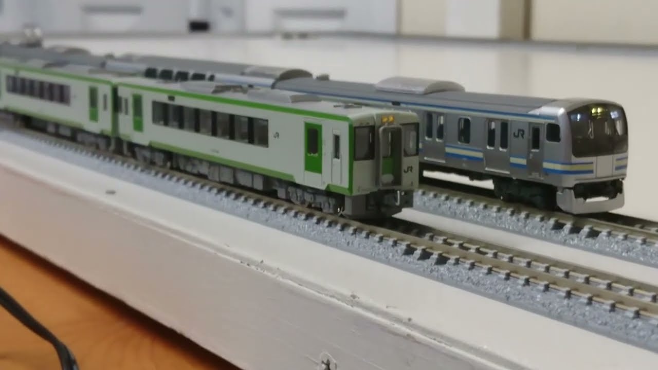 KATO ジャンク品 6043、6044 キハ110-100 2両 開封動画、キハ110増結