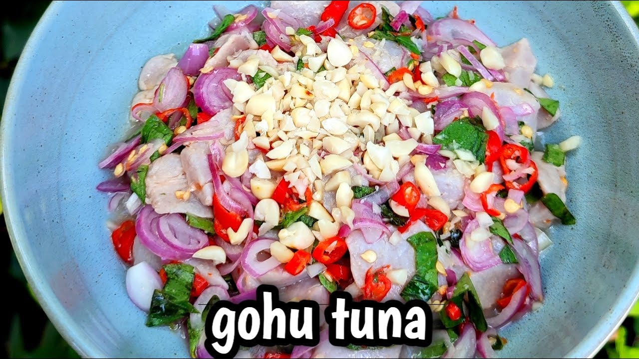 salad ikan ala indonesia | gohu ikan tuna 