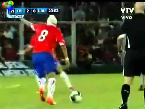 Chile 2 v/s Uruguay 0 - Gol Arturo Vidal - Relatos...