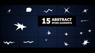 Abstract Spike Elements - 15 Flash FX Shapes (Ae, Pr, Dr, FCPX)