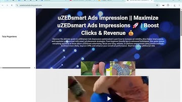 How To Add Blogger Script for Show Page Number on #uzedsmartads Blogger Website 🚀📄