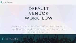 Vendor Default Workflow