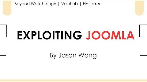 HA: Joker VulnHub Walkthrough | Joomla Exploit & LXD Privilege Escalation [CTF-handleiding]