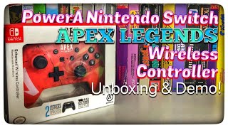 Распаковка и обзор беспроводного контроллера Apex Legends PowerA Nintendo Switch - Emceemur