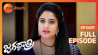 ఆ Minister అసలు రూపం బయటేస్త | Jagadhatri | Full Ep 207 | Zee Telugu | 17 Apr 2024