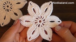 Crochet flower tutorial VERY EASY - Durasi: 15.04. 