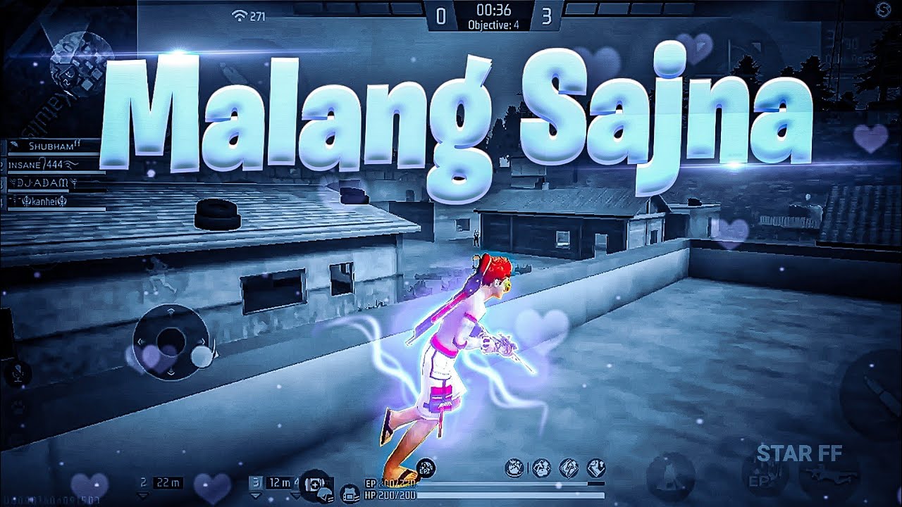 Malang Sajna 😍 | free fire song status | free fire montage video | free fire love status video