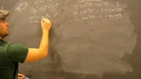 Pythagorean Identity Proof Pt4 Summary: Trigonometry Trig Math Help