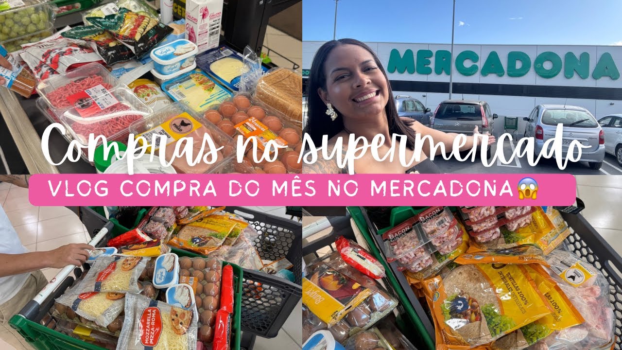 Compras do mês no Mercadona| 2025| Mercadona na Espanha, compensa? Valor da compra