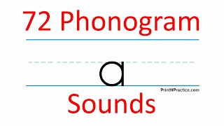 72 Phonogram Flash Cards: Phonics Worksheets for Teaching Phonics