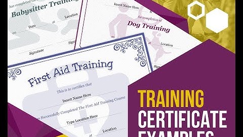 How to easily Design a Training Certificate?