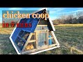 Diy mobile chicken coop timelapse in 5 mins predator proof chicken coop diy