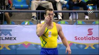 Diego Hypólito - Ouro no salto sobre a mesa Pan-Americano 2011 Guadalajara HD