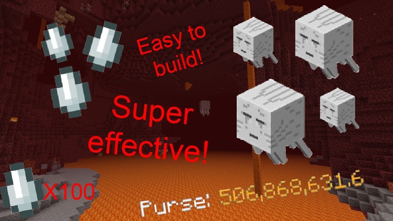 The EASY Ghast Farm in Hypixel Skyblock