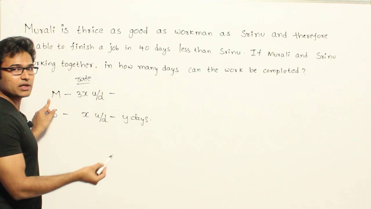 Example 36 on Time & Work - YouTube