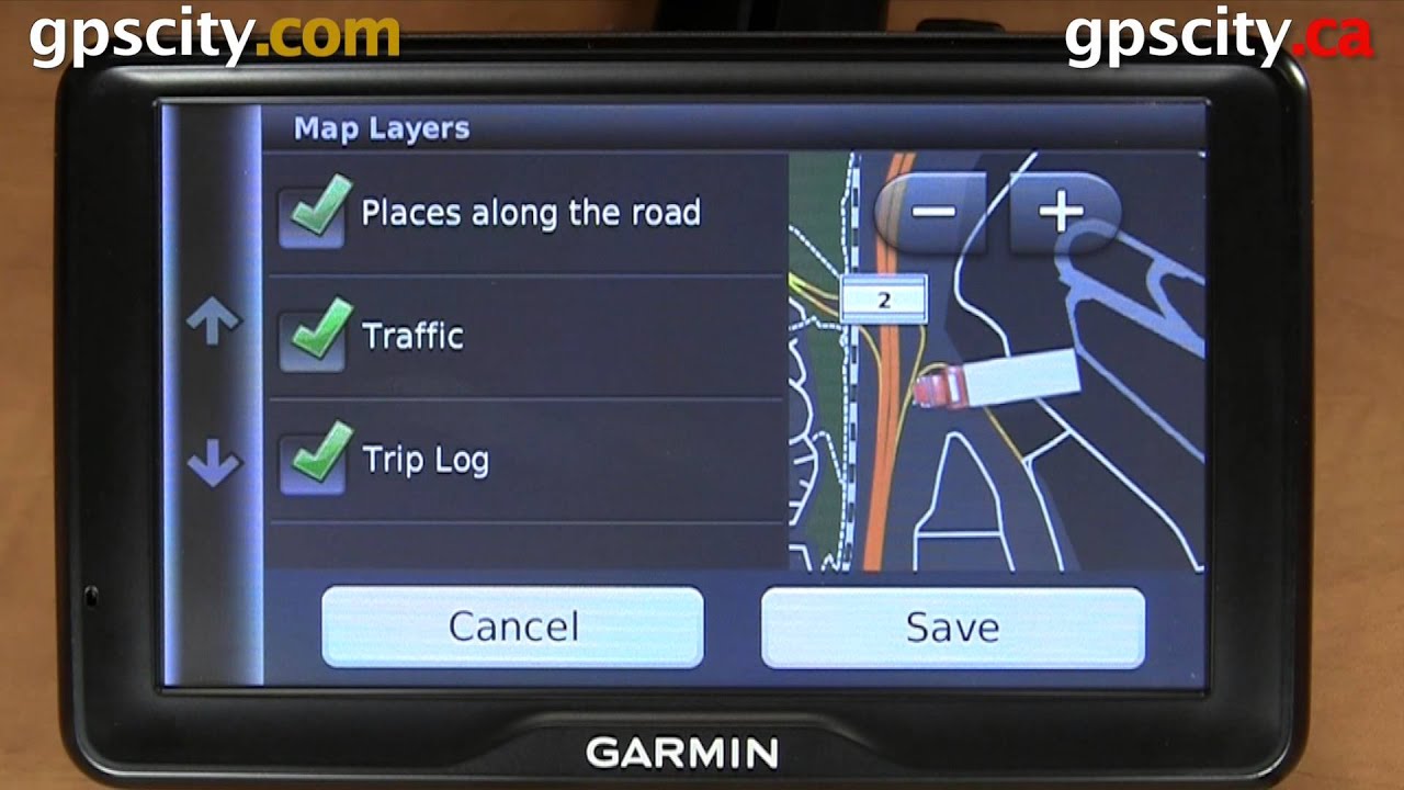 Tutorial - the Garmin Dezl 760 Trucking GPS Map Screen with GPS City - YouTube