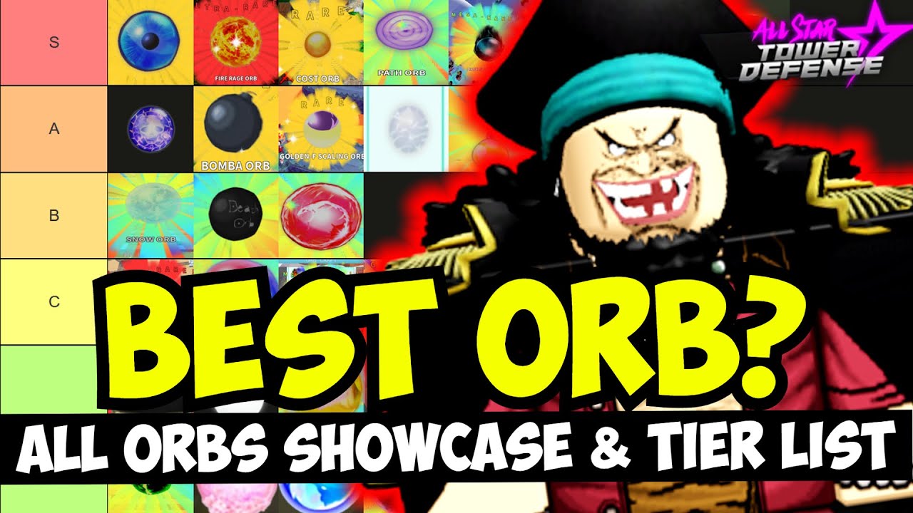 ✨TIERLIST DE LOS MEJORES ORBES🌟ALL STAR TOWER DEFENSE 🌟#roblox 