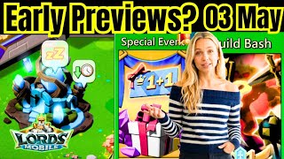 Next Reset 03 May 2026 Update FREE Rewards..  | Lords Mobile Early Preview,  Darknest Blessings 